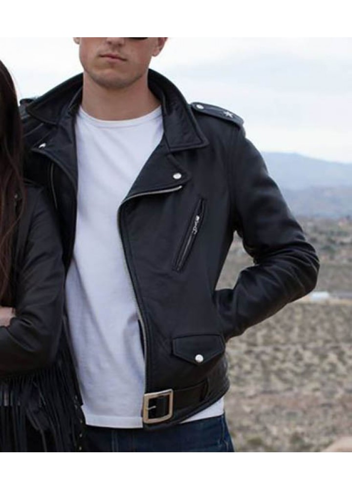 NEAR DARK (SEVEREN) BILL PAXTON BLACK LEATHER JACKET